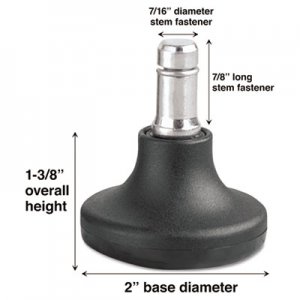 Master Caster Low Profile Bell Glides, B Stem, 110 lbs./Glide, 5/Set MAS70178 70178