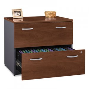 Bush Series C Collection 36W Two-Drawer Lateral File (Assembled), Hansen Cherry BSHWC24454ASU WC24454ASU