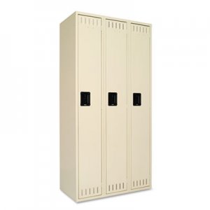 Tennsco Single Tier Locker, Three Units36w x 18d x 72h, Sand TNNSTS121872CSD STS121872CSD