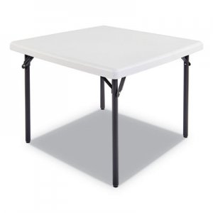 Iceberg IndestrucTables Too 1200 Series Folding Table, 37w x 37d x 29h, Platinum ICE65273 65273