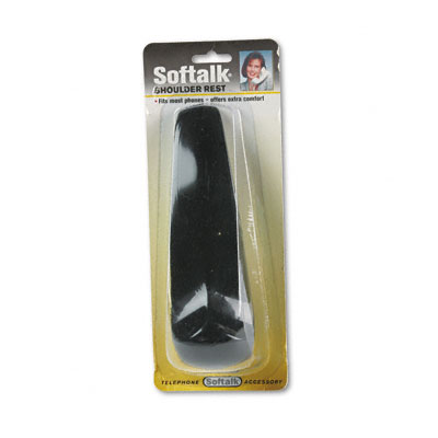 Softalk Standard Telephone Shoulder Rest, 7 Long x 2w x 2-1/2h, Black 101 SOF101