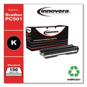 Innovera Compatible PC501 Thermal Transfer Print Cartridge, Black IVRPC501