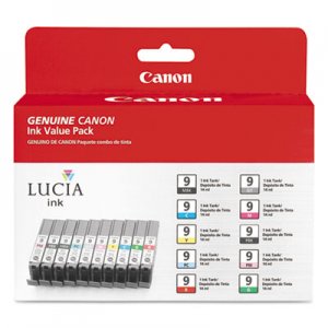 Canon 1033B005 (PGI-9) Lucia Ink, Assorted, 10/PK CNM1033B005 1033B005