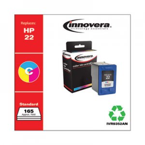 Innovera Remanufactured C9352AN (22) Ink, Tri-Color IVR9352AN