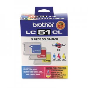 Brother LC513PKS Innobella Ink, Cyan/Magenta/Yellow, 3/PK BRTLC513PKS LC513PKS