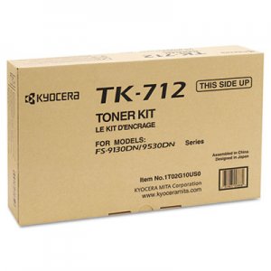 Kyocera TK712 Toner, 40000 Page-Yield, Black KYOTK712 TK712