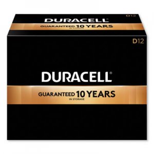 Duracell CopperTop Alkaline Batteries, D, 12/BX DURMN1300 MN1300