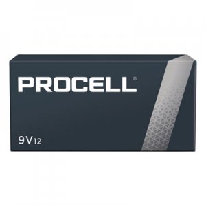 Duracell Procell Alkaline Batteries, 9V, 12/Box DURPC1604BKD PC1604BKD