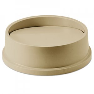 Rubbermaid Commercial Swing Top Lid for Round Waste Container, Plastic, Beige RCP267200BG FG267200BEIG