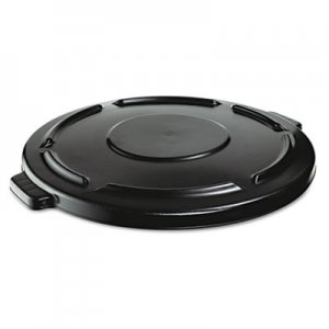 Rubbermaid Commercial Vented Round Brute Lid, 24 1/2 x 1 1/2, Black RCP264560BLA FG264560BLA