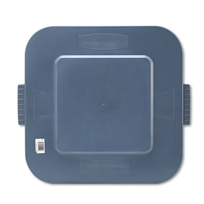 Rubbermaid Commercial Square Brute Lid, 24 x 22 x 1 1/4, Gray RCP352700GY FG352700GRAY