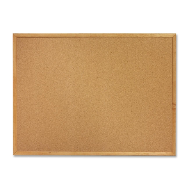 ACCO Oak Frame Bulletin Board with Brackets 308 QRT308