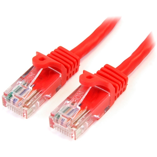 StarTech.com 30 ft Red Snagless Cat 5e UTP Patch Cable 45PATCH30RD
