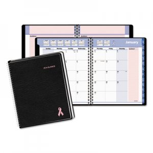 At-A-Glance QuickNotes Special Edition Monthly Planner, 6 7/8 x 8 3/4, Black/Pink, 2019 AAG76PN0805 76