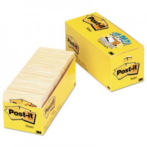 Post-it Notes Original Pads in Canary Yellow, Cabinet Pack, 3 x 3, 90-Sheet, 18/Pack MMM65418CP 654-18CP