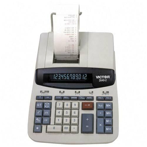Victor Technology Commercial Desktop Printing Calculator 2640-2 VCT26402