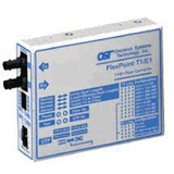 Omnitron FlexPoint T1/E1 Copper to Fiber Media Converter 4493-1