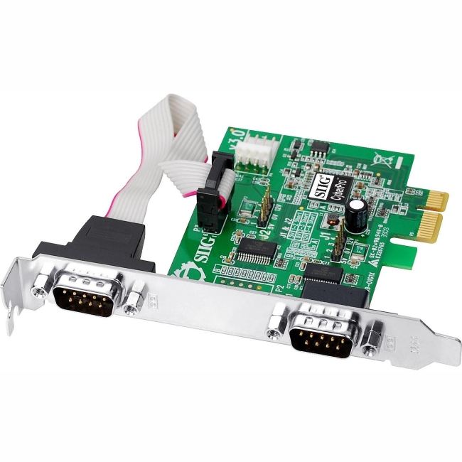 SIIG CyberSerial 2-port PCI Express Serial Adapter JJ-E10D11-S3
