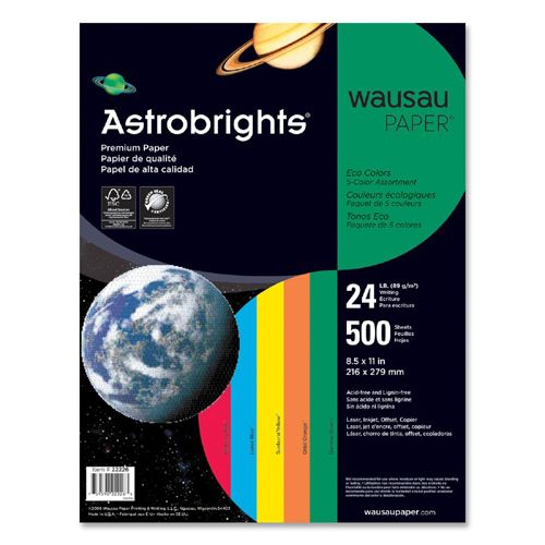 Astrobrights Astro Astrobrights Eco Friendly Colored Paper 22226