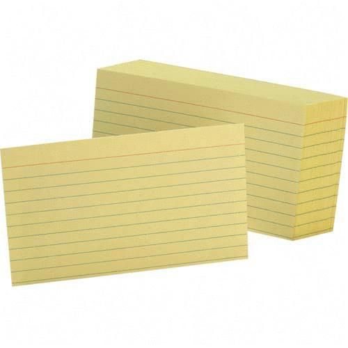 TOPS Colored Ruled Index Card 7321CAN
