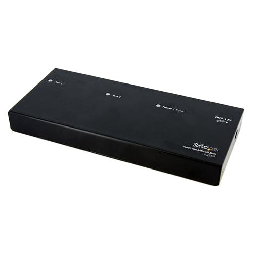 StarTech.com 2 Port DVI Video Splitter with Audio ST122DVIA
