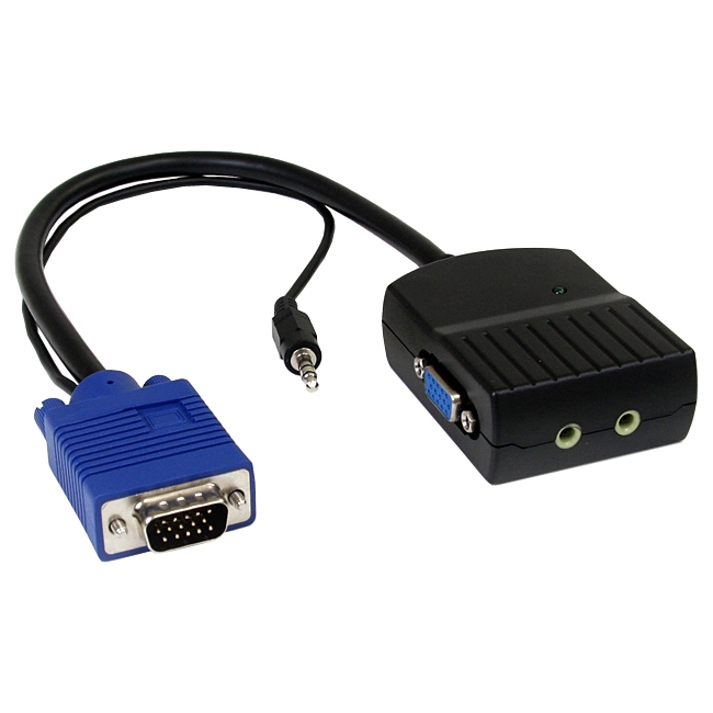 StarTech.com 2 Port VGA Video Splitter with Audio - USB Powered ST122LEA