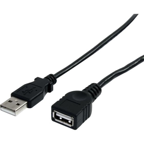 StarTech.com 3 ft Black USB 2.0 Extension Cable A to A - M/F USBEXTAA3BK