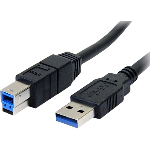 StarTech.com 3 ft Black SuperSpeed USB 3.0 Cable A to B - M/M USB3SAB3BK