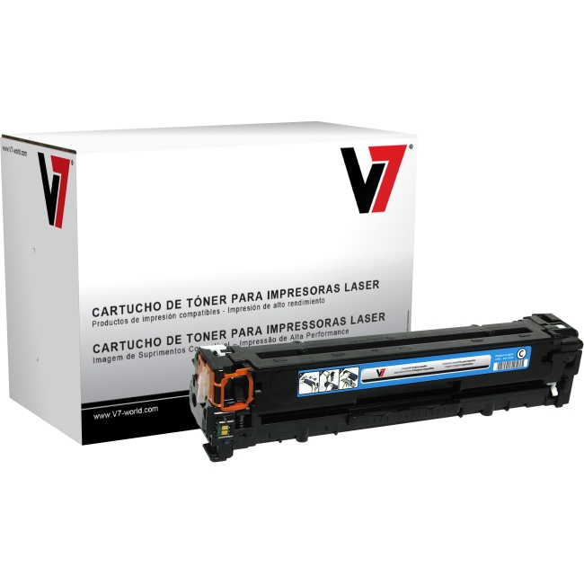 V7 Cyan Toner Cartridge, Cyan For HP Color LaserJet CP1210, CP1215, CP1215N, CP1 THC21215