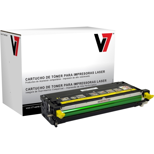 V7 Yellow Toner Cartridge, Yellow (High Yield) For Dell 3110cn, 3115cn TDY23115