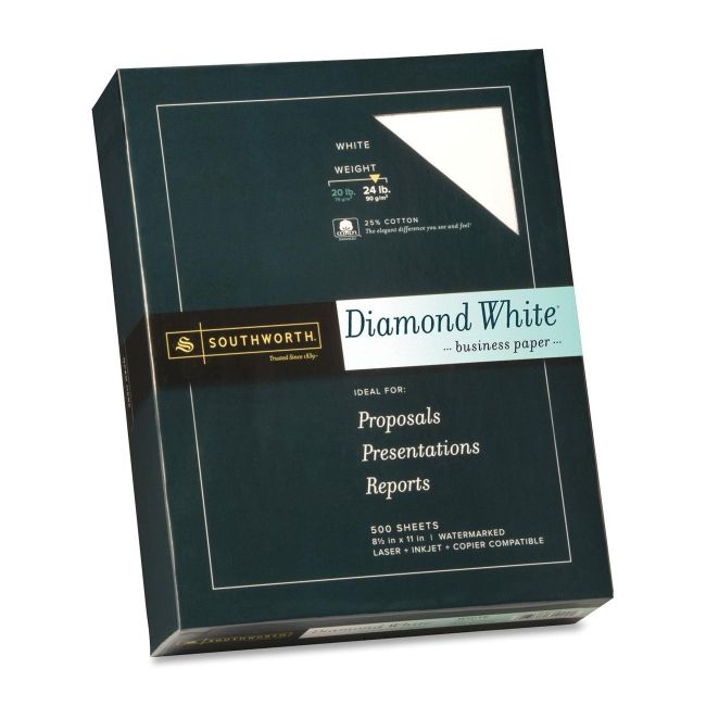 Southworth Company, Agawam, MA Diamond White Paper 31-224-10 SOU3122410