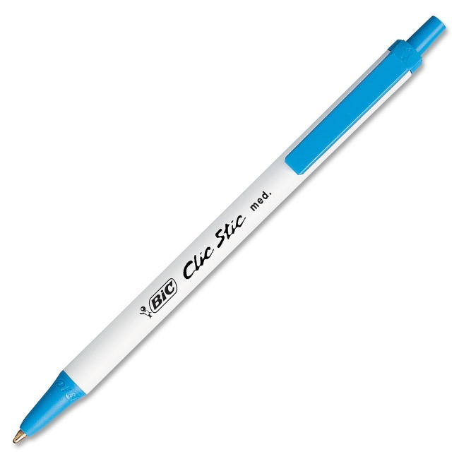 BIC Clic Stic Retractable Pen CSM11-BE BICCSM11BE CSM11 BLU