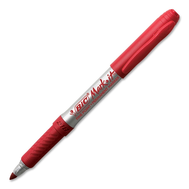BIC Mark-it Gripster Permanent Marker GPM11-RD BICGPM11RD GPM11 RED
