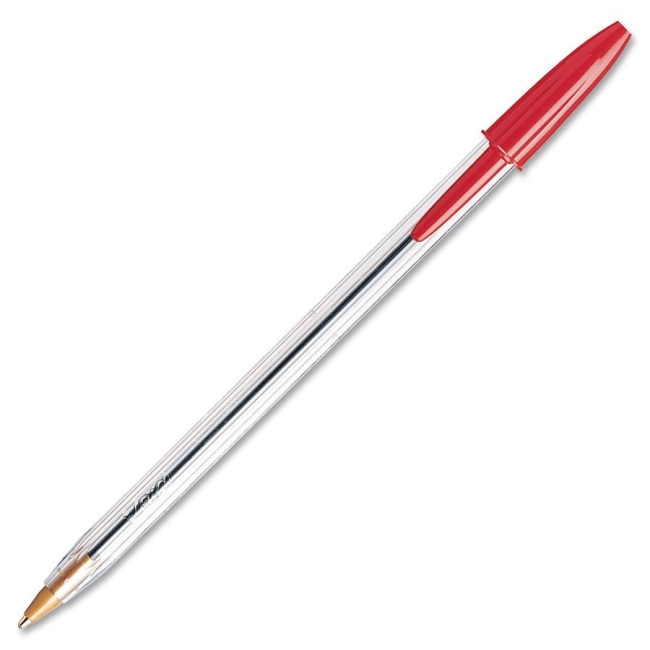 BIC Cristal Ballpoint Pen MS11-RD BICMS11RD MS11 RED