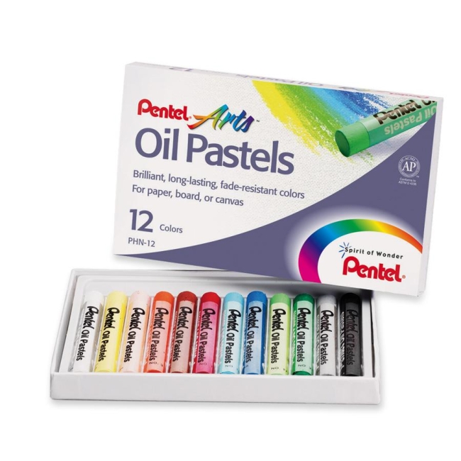 EnerGel Round Stick Oil Pastels Crayon PHN-12 PENPHN12 PHN12