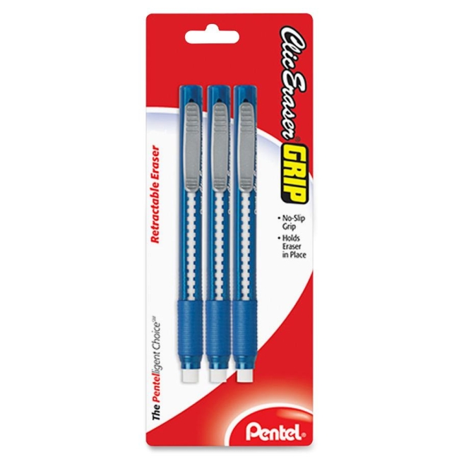 EnerGel Clic Eraser Retractable Pen-Shaped Eraser ZE21BP3-K6 PENZE21BP3K6 ZE21BP3K6