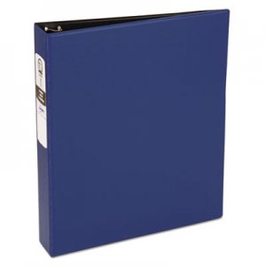 Avery Economy Non-View Binder with Round Rings, 11 x 8 1/2, 1 1/2" Capacity, Blue AVE03400 03400