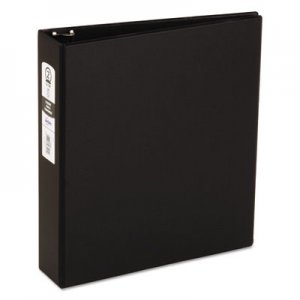 Avery Economy Non-View Binder with Round Rings, 11 x 8 1/2, 2" Capacity, Black AVE03501 03501