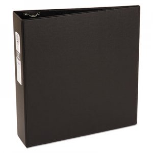 Avery Economy Non-View Binder with Round Rings, 11 x 8 1/2, 3" Capacity, Black AVE03602 03602