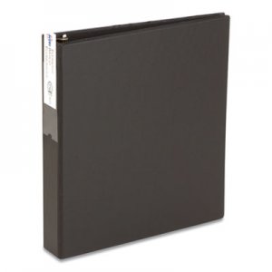 Avery Economy Non-View Binder with Round Rings, 11 x 8 1/2, 2" Capacity, Black AVE04501 04501
