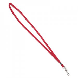 Advantus Deluxe Lanyards, J-Hook Style, 36" Long, Red, 24/Box AVT75425 75425