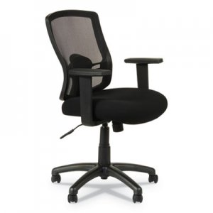 Alera Etros Series Mesh Mid-Back Swivel/Tilt Chair, Black ALEET42ME10B