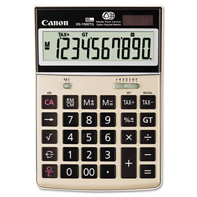 Canon HS-1000TG Desktop Calculator, 10-Digit LCD CNM1073B010 1073B010