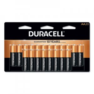 Duracell CopperTop Alkaline Batteries, AA, 20/PK DURMN1500B20Z MN1500B20Z