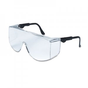 MCR Safety Tacoma Wraparound Safety Glasses, Black Frames, Clear Lenses CRWTC110XL TC110XL