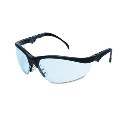 Crews Klondike Plus Safety Glasses, Black Frame, Light Blue Lens KD313 CRWKD313
