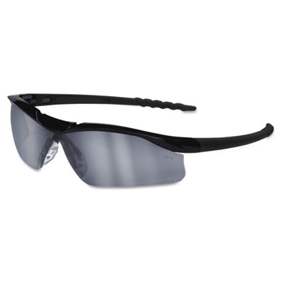Crews Dallas Wraparound Safety Glasses, Black Frame, Gray Indoor/Outdoor Lens DL119AF CRWDL119AF