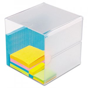 deflecto Stackable Cube Organizer, 6 x 6 x 6, Clear DEF350401 350401