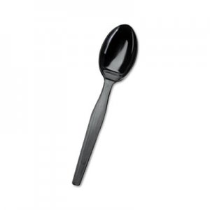 Dixie SmartStock Plastic Cutlery Refill, Spoons, Black, 40/Pack, 24 Packs/Carton DXESSS51 SSS51