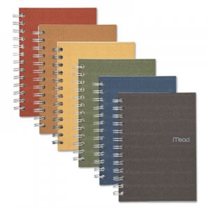 Mead Recycled Notebook, College Ruled, 7 x 5, 80 Sheets, Perforated, Assorted MEA45186 45186